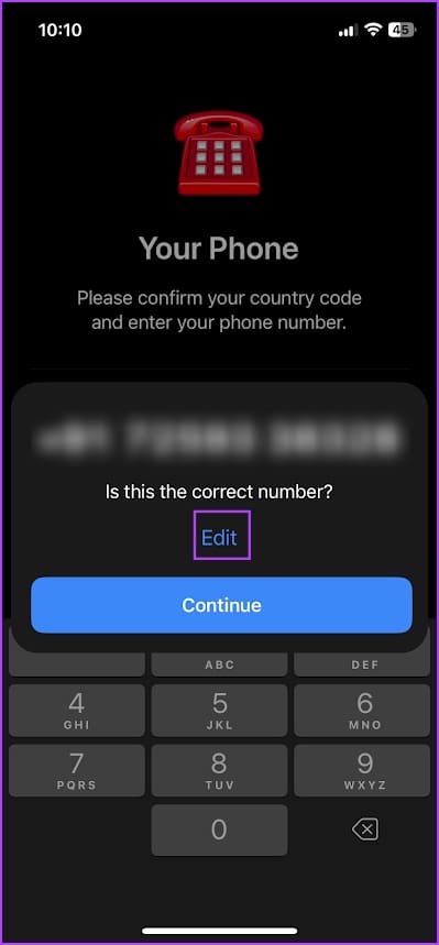 خطا در وارد کردن شماره تلفن
